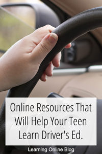 Hand on steering wheel - Online Resources That Will Help Your Teen Learn Driver's Ed.