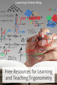Hand doing trigonometry problems - Free Resources for Learning and Teaching Trigonometry