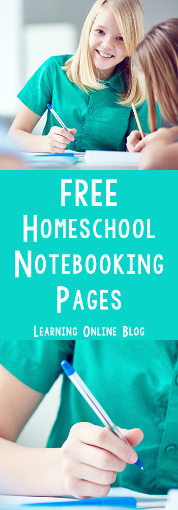 Free Homeschool Notebooking Pages 