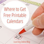 Where to Get Free Printable Calendars