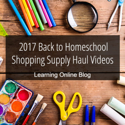2017 Back to Homeschool Shopping Supply Haul Videos