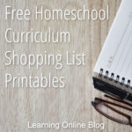 Free Homeschool Curriculum Shopping List Printables
