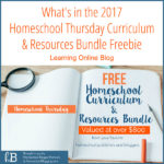 What’s in the 2017 Homeschool Thursday Curriculum & Resources Bundle Freebie