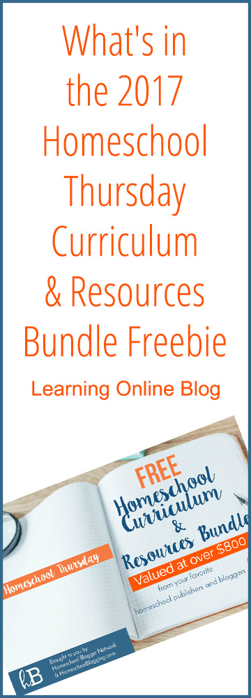 What's in the 2017 Homeschool Thursday Curriculum and Resources Bundle Freebie