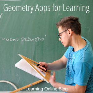 Geometry student measuring - Geometry Apps for Learning