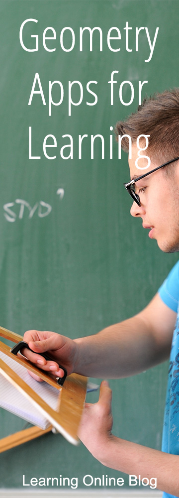 Geometry student measuring - Geometry Apps for Learning