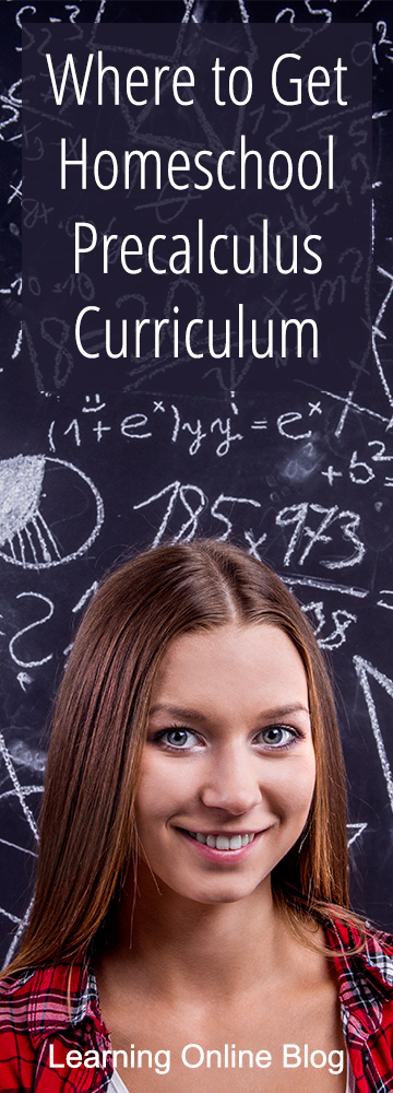 Teen girl in front of blackboard - Where to Get Homeschool Precalculus Curriculum