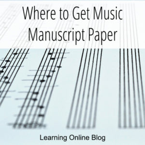 Staff paper - Where to Get Music Manuscript Paper