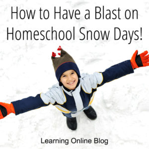 Boy in the snow - How to Have a Blast on Homeschool Snow Days