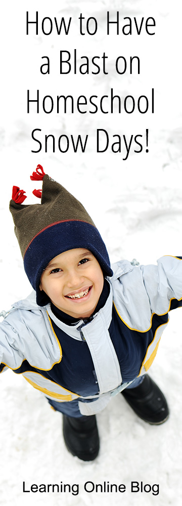 Boy in the snow - How to Have a Blast on Homeschool Snow Days