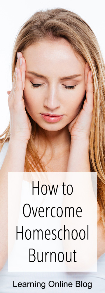 Woman holding head - How to Overcome Homeschool Burnout