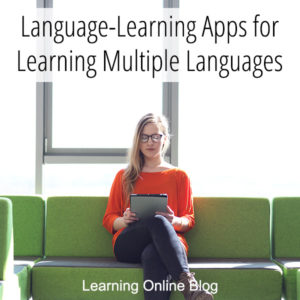 Woman using tablet - Language Learning Apps for Learning Multiple Languages