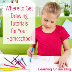 Girl drawing - Where to Get Drawing Tutorials for Your Homeschool