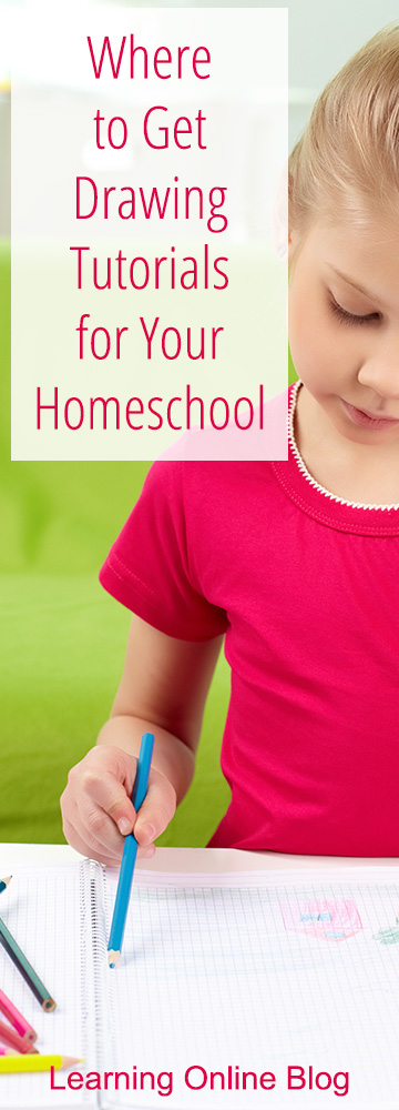 Girl drawing - Where to Get Drawing Tutorials for Your Homeschool