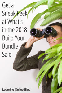 Woman using binoculars - Get a Sneak Peek at What's in the 2018 Build Your Bundle Sale