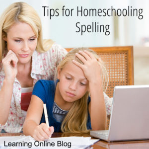 Mom helping daughter - Tips for Homeschooling Spelling