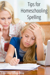 Mom helping daughter - Tips for Homeschooling Spelling