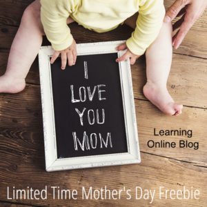 Baby with chalkboard - Get This Mother's Day Freebie for a Limited Time