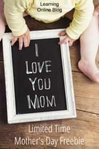 Baby with chalkboard - Get This Mother's Day Freebie for a Limited Time