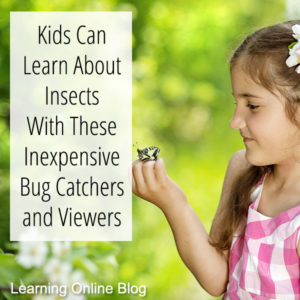 Girl holding butterfly - Kids Can Learn About Insects With These Inexpensive Bug Catchers and Viewers