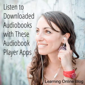 Woman wearing earbuds listening - Listen to Downloaded Audiobooks with These Audiobook Player Apps