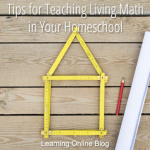 Stick house made out of rulers - Tips for Teaching Living Math in Your Homeschool