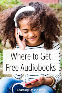 Girl listening to cell phone - Where to Get Free Audiobooks