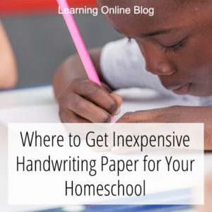 Boy writing - Where to Get Inexpensive Handwriting Paper for Your Homeschool