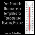 Free Printable Thermometer Templates for Temperature Reading Practice