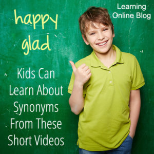 Boy pointing at chalkboard - Kids Can Learn About Synonyms From These Short Videos