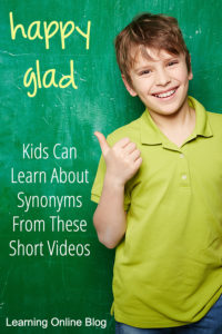 Boy pointing at chalkboard - Kids Can Learn About Synonyms From These Short Videos