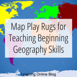 Map of the world - Map Play Rugs for Teaching Beginning Geography Skills