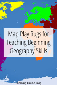 Map of the world - Map Play Rugs for Teaching Beginning Geography Skills