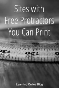Protractor - Sites with Free Protractors You Can Print