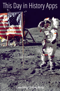 Astronaut on the moon - This Day in History Apps