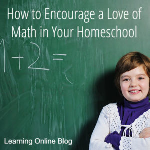 Girls standing by chalkboard - How to Encourage a Love of Math in Your Homeschool