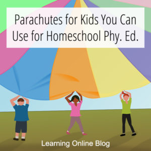 Children holding parachute - Parachutes for Kids You Can Use for Homeschool Phy Ed