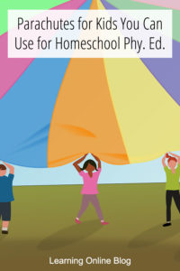 Children holding parachute - Parachutes for Kids You Can Use for Homeschool Phy Ed