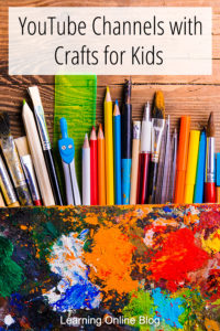Art supplies on a desk - YouTube Channels with Crafts for Kids