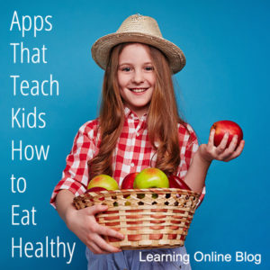 Girl holding apples - Apps That Teach Kids How to Eat Healthy