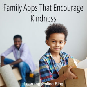 Boy helping his dad unpack - Family Apps That Encourage Kindness