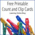 Free Printable Count and Clip Cards