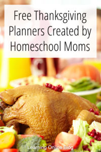 Thanksgiving turkey - Free Thanksgiving Planners Created by Homeschool Moms