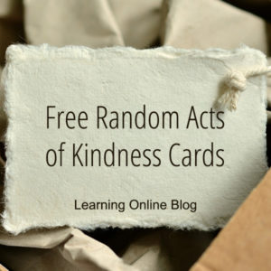 Gift tag and present - Free Random Acts of Kindness Cards