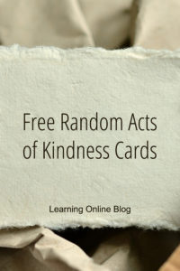 Gift tag and present - Free Random Acts of Kindness Cards