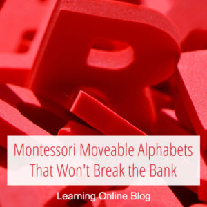 Red letters - Montessori Moveable Alphabets That Won't Break the Bank