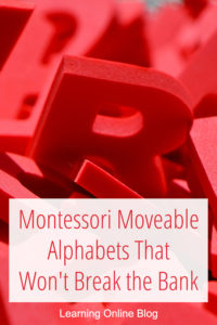 Red letters - Montessori Moveable Alphabets That Won't Break the Bank