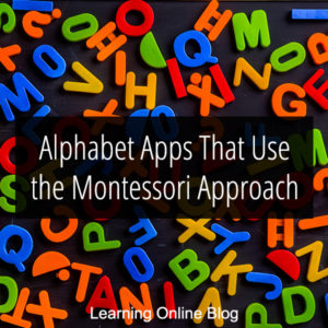 Letters on a black board - Alphabet Apps That Use the Montessori Approach