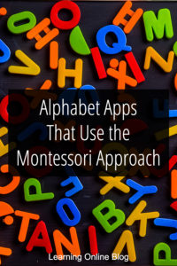 Letters on a black board - Alphabet Apps That Use the Montessori Approach