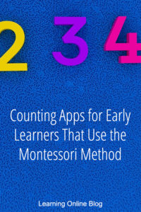 Numbers on a blue math - Counting Apps for Early Learners That Use the Montessori Method